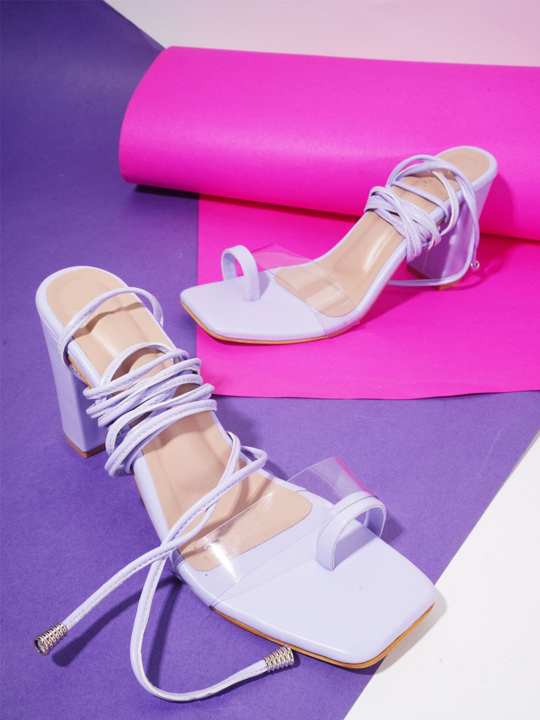

Try Me Lace-Ups Block Gladiators, Purple