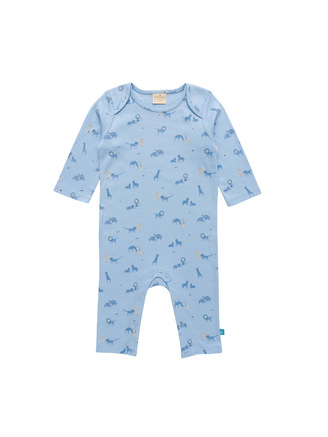 

JusCubs Infant Boys Printed Cotton Rompers, Blue