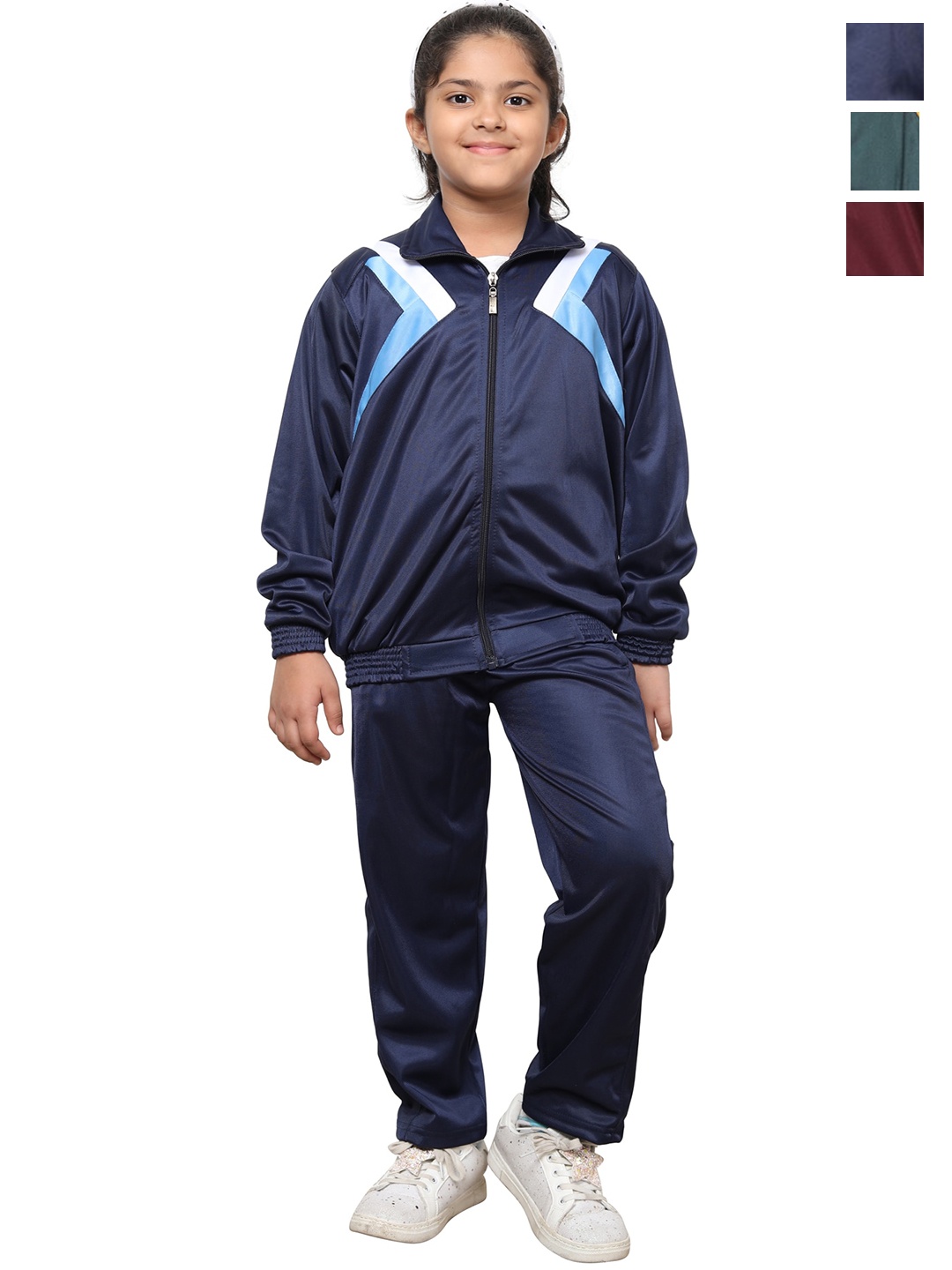 

BAESD Girls Pack Of 3 Tracksuits, Navy blue