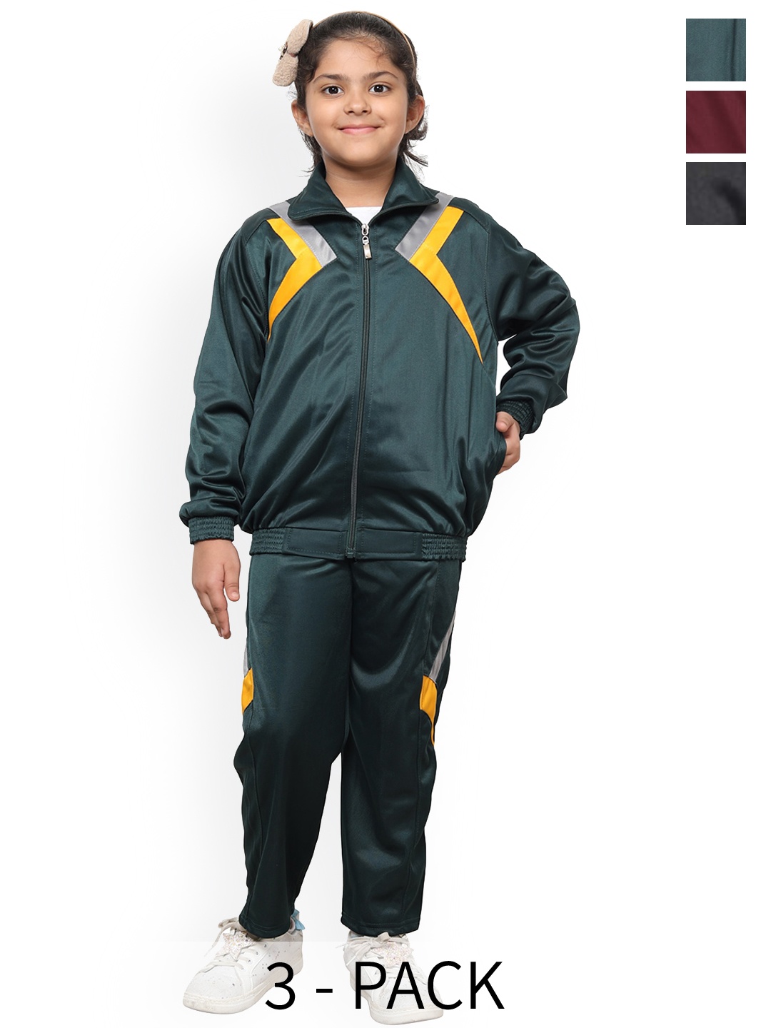 

BAESD Girls Pack Of 3 Tracksuits, Green