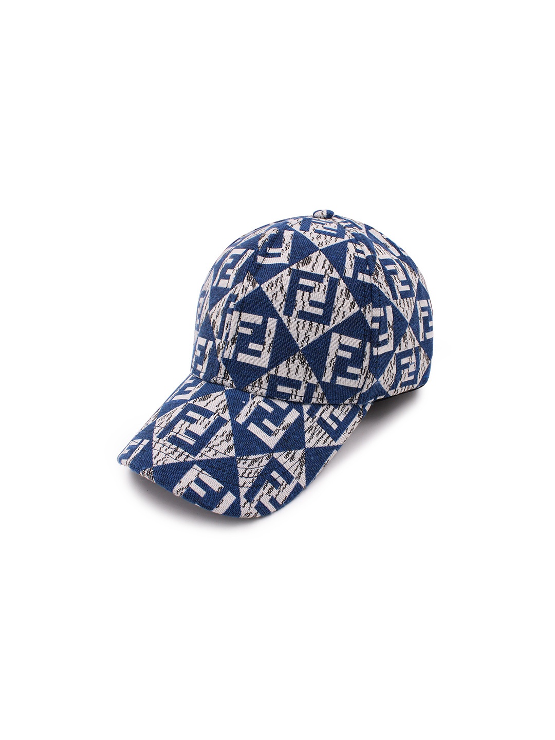 

JENNA Men Abstract Printed Baseball Cap, Blue