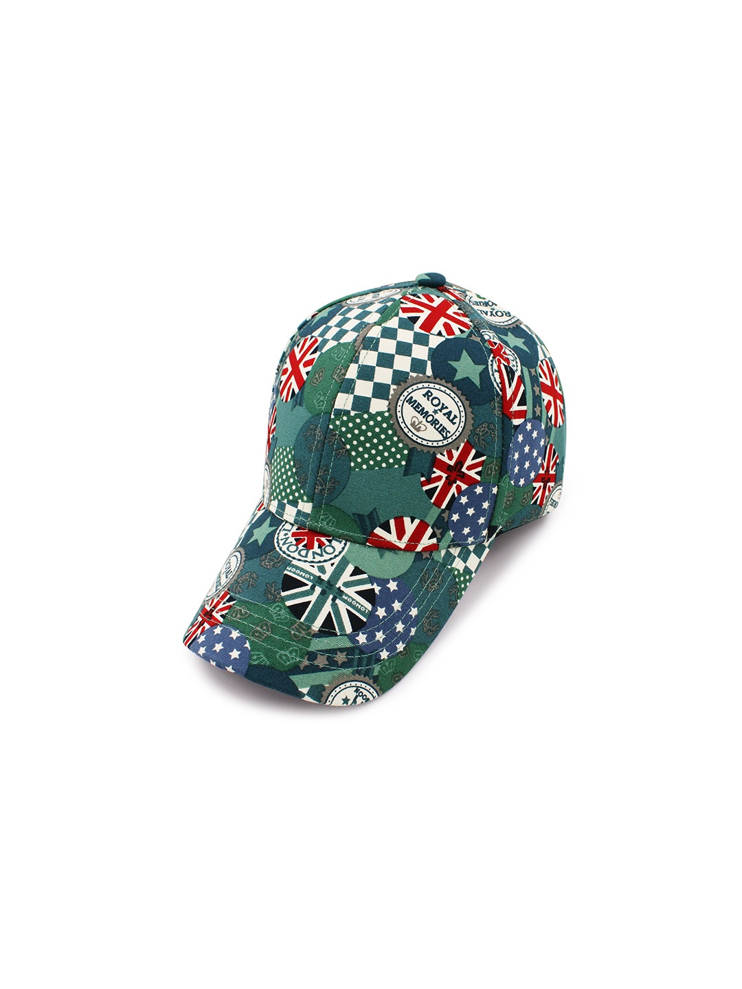 

JENNA Men Printed Baseball Cap, Green