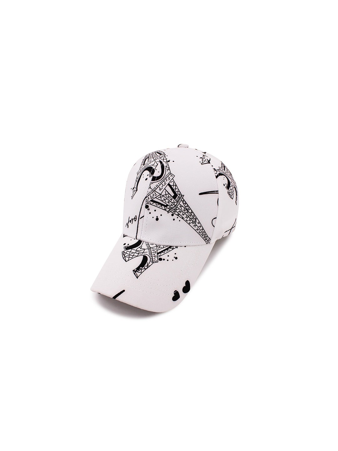 

JENNA Men Graphic Printed Baseball Cap, White