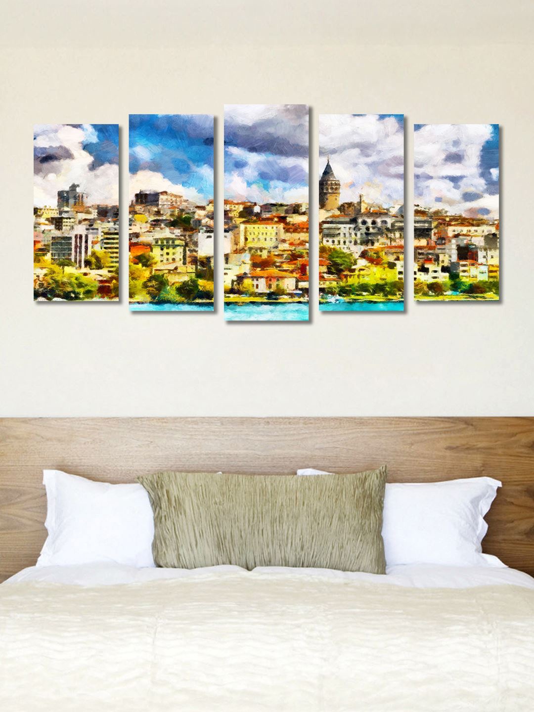 

999Store Multi Color Set of 5 Wall Art