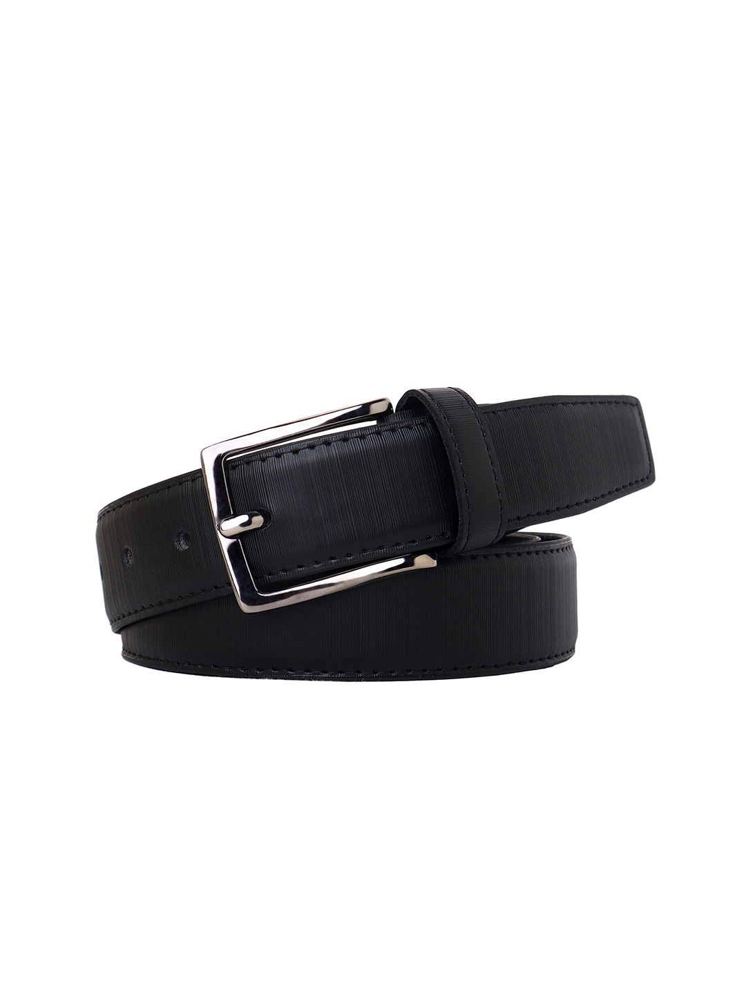 

Zacharias Men Striped Belt, Black