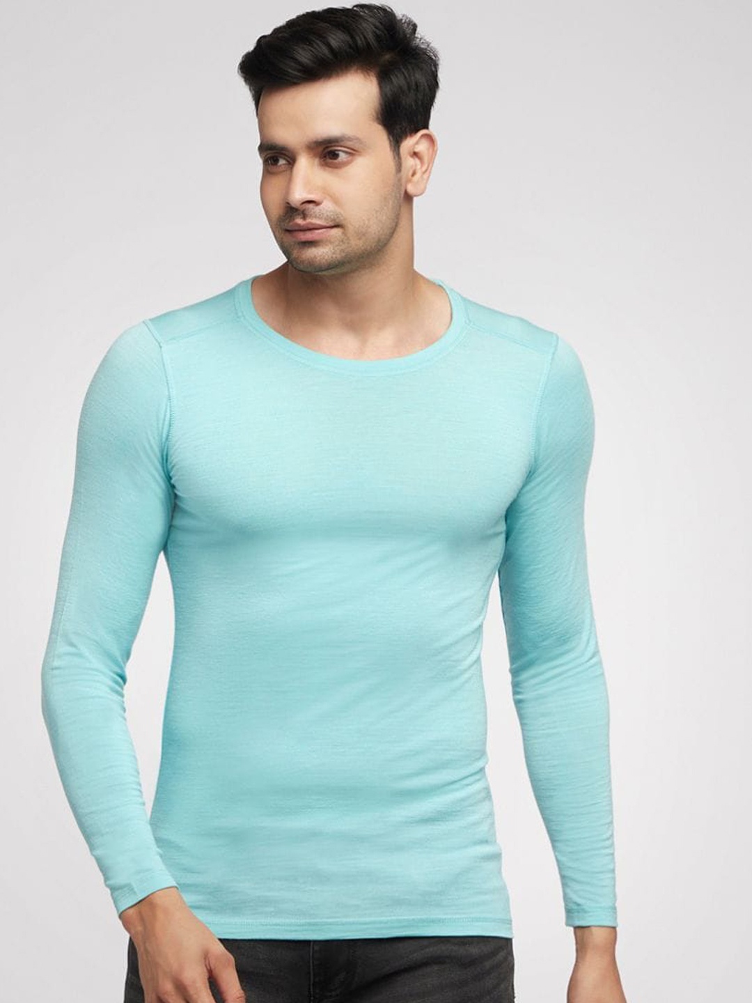 

Kosha Men Merino Wool & Bamboo Lightweight Heat Retention Thermal Top, Blue