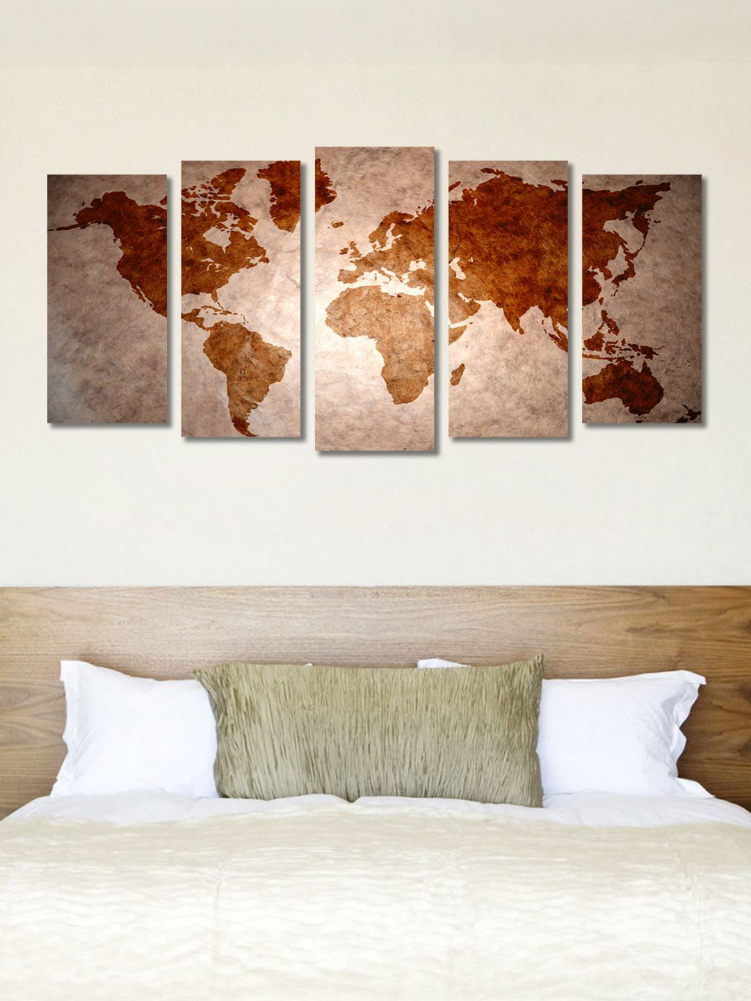 

999Store Brown Set of 5 Wall Art