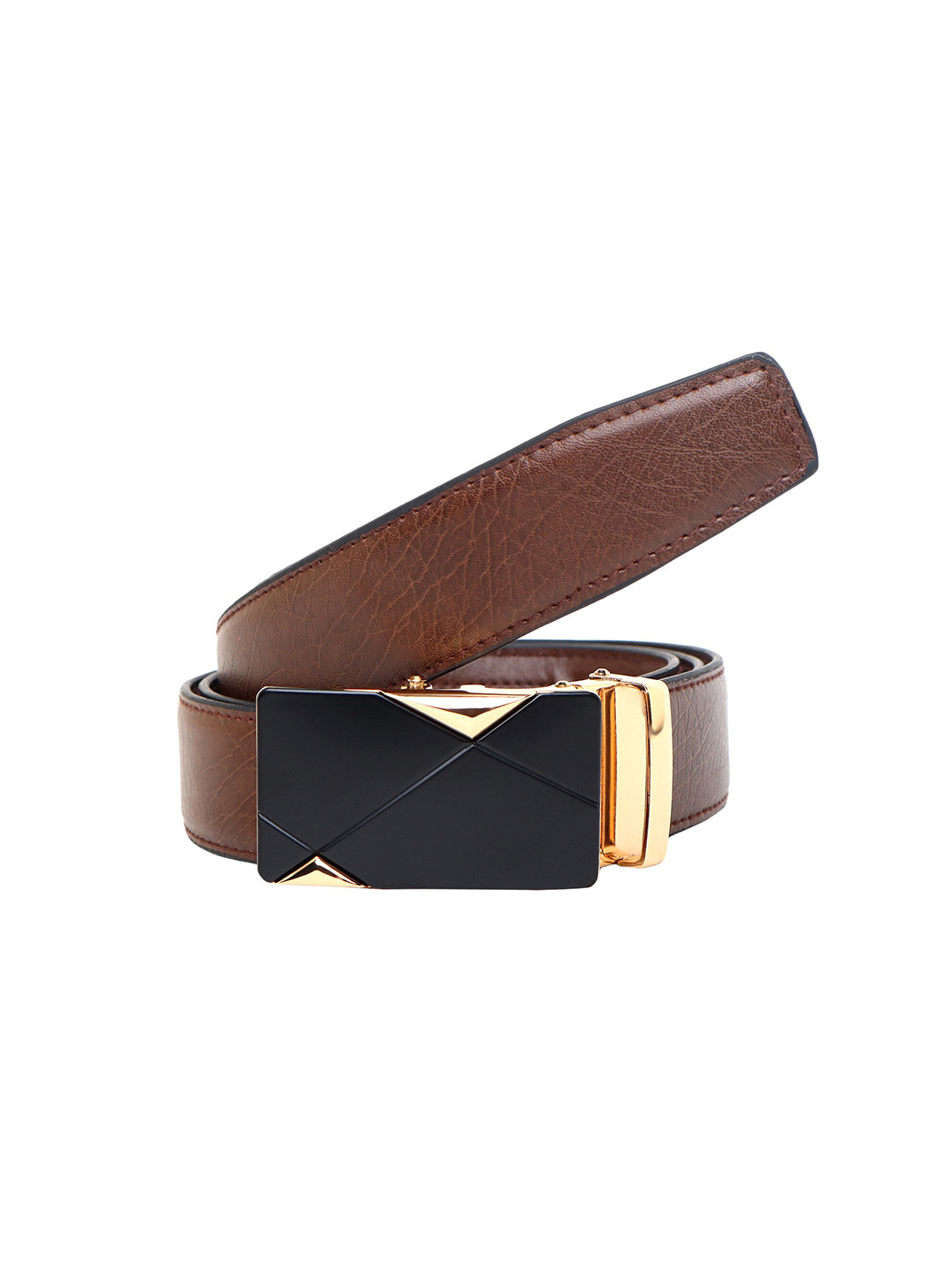 

Zacharias Men Textured Formal Belt, Brown