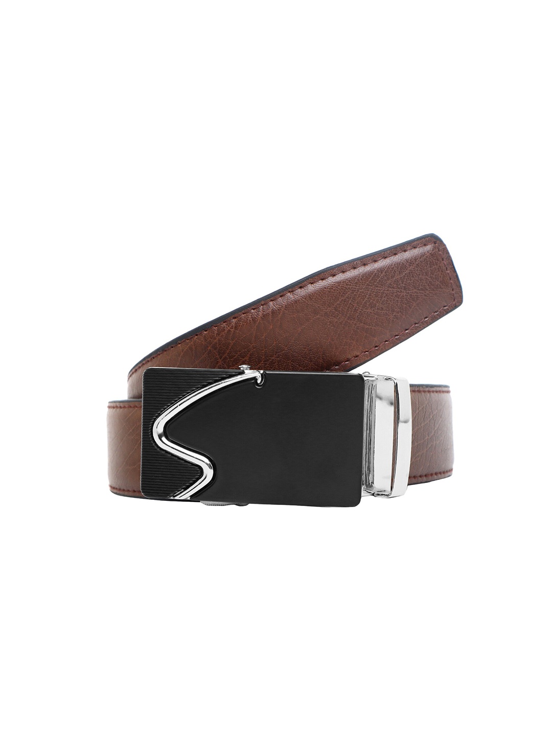

Zacharias Men Textured Formal Belt, Brown