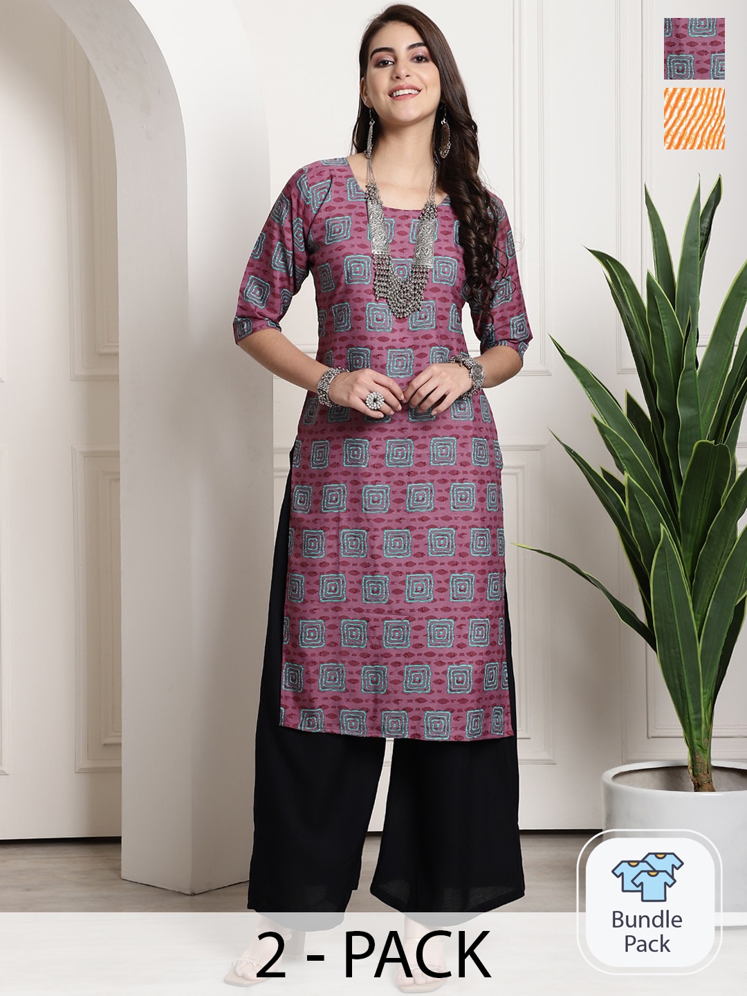 

7Threads Women Multicoloured Printed Crepe Kurta, Multi
