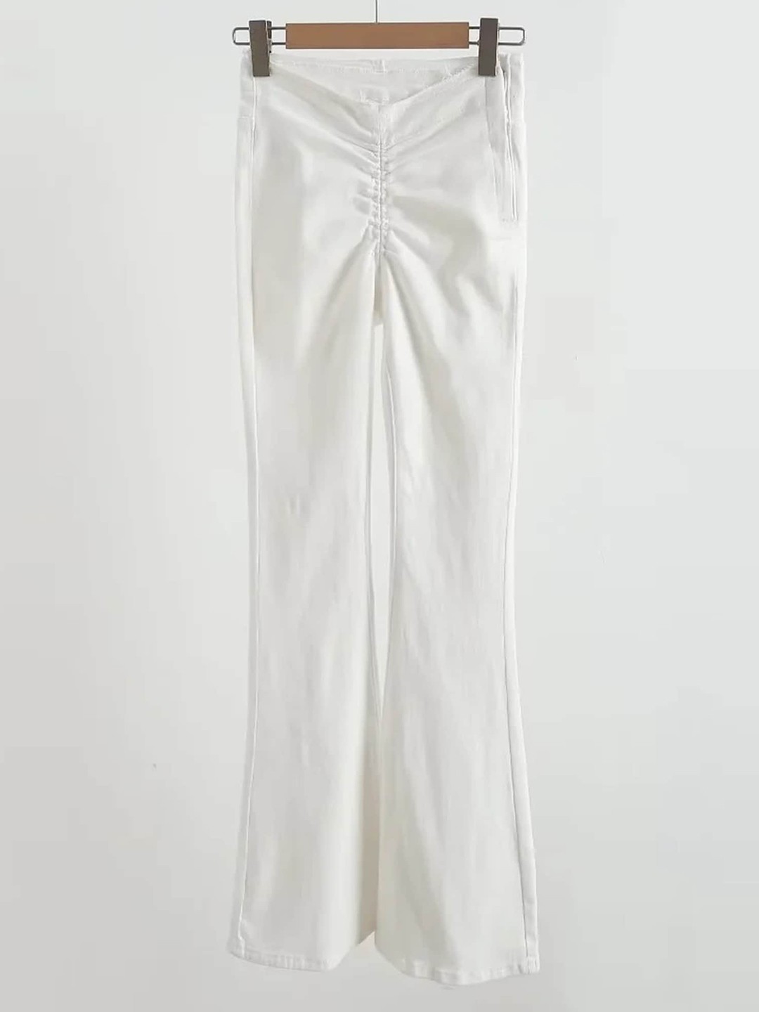 

LULU & SKY Women Flared High-Rise Clean Look Stretchable Jeans, White