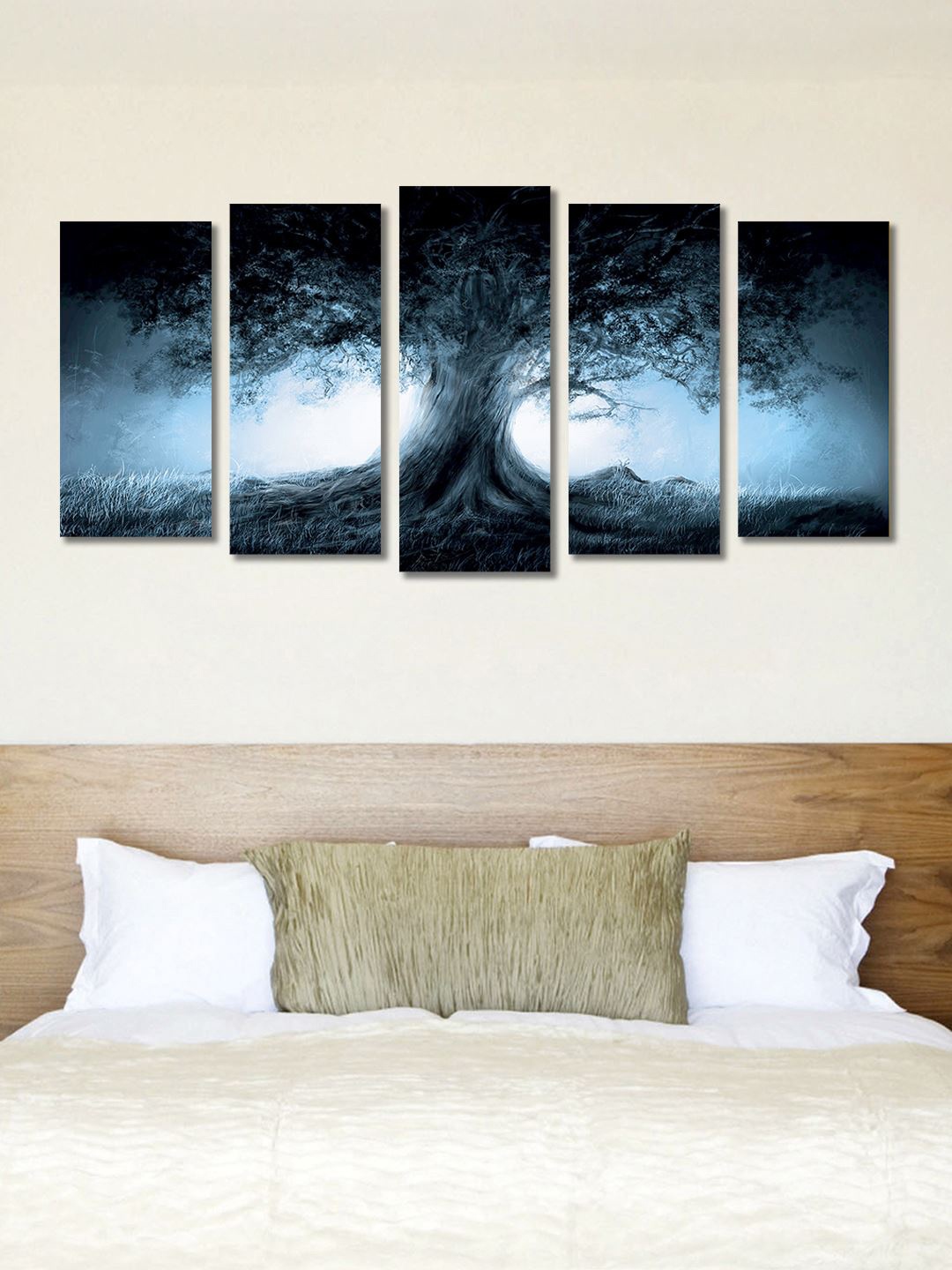 

999Store Black & Grey Set of 5 Wall Art