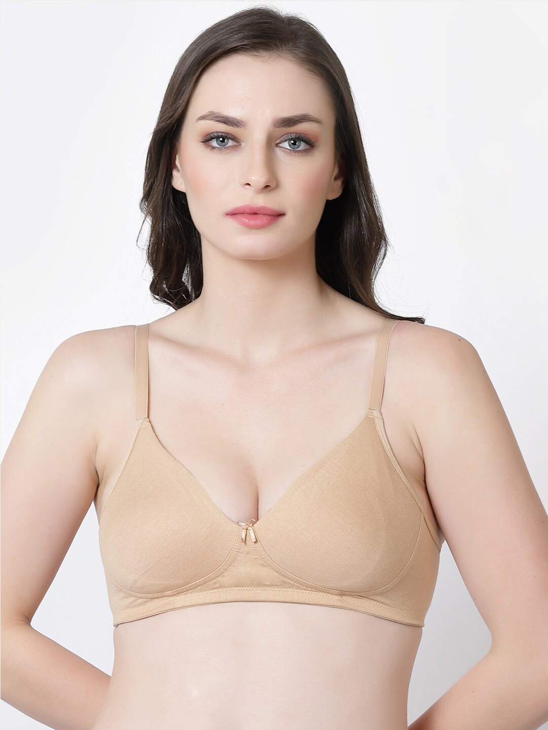 

Inner Sense Full Coverage Anti Odour Organic Cotton Bra With Anti Microbial, Beige