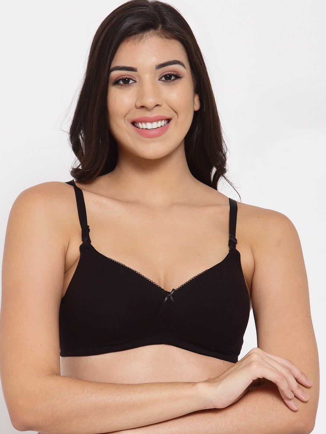

Inner Sense Lightly Padded Full Coverage Anti-Microbial Anti-Odour T-Shirt Bra, Black