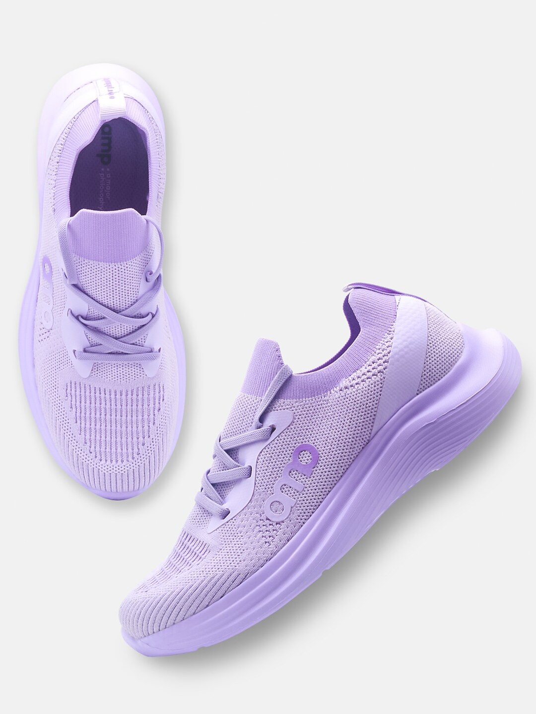 

AMP Women Textured Comfort Insole Sneakers, Lavender
