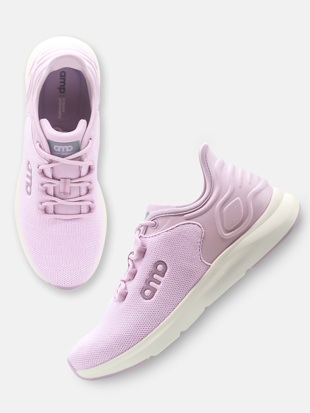 

AMP Women Textured Comfort Insole Sneakers, Mauve