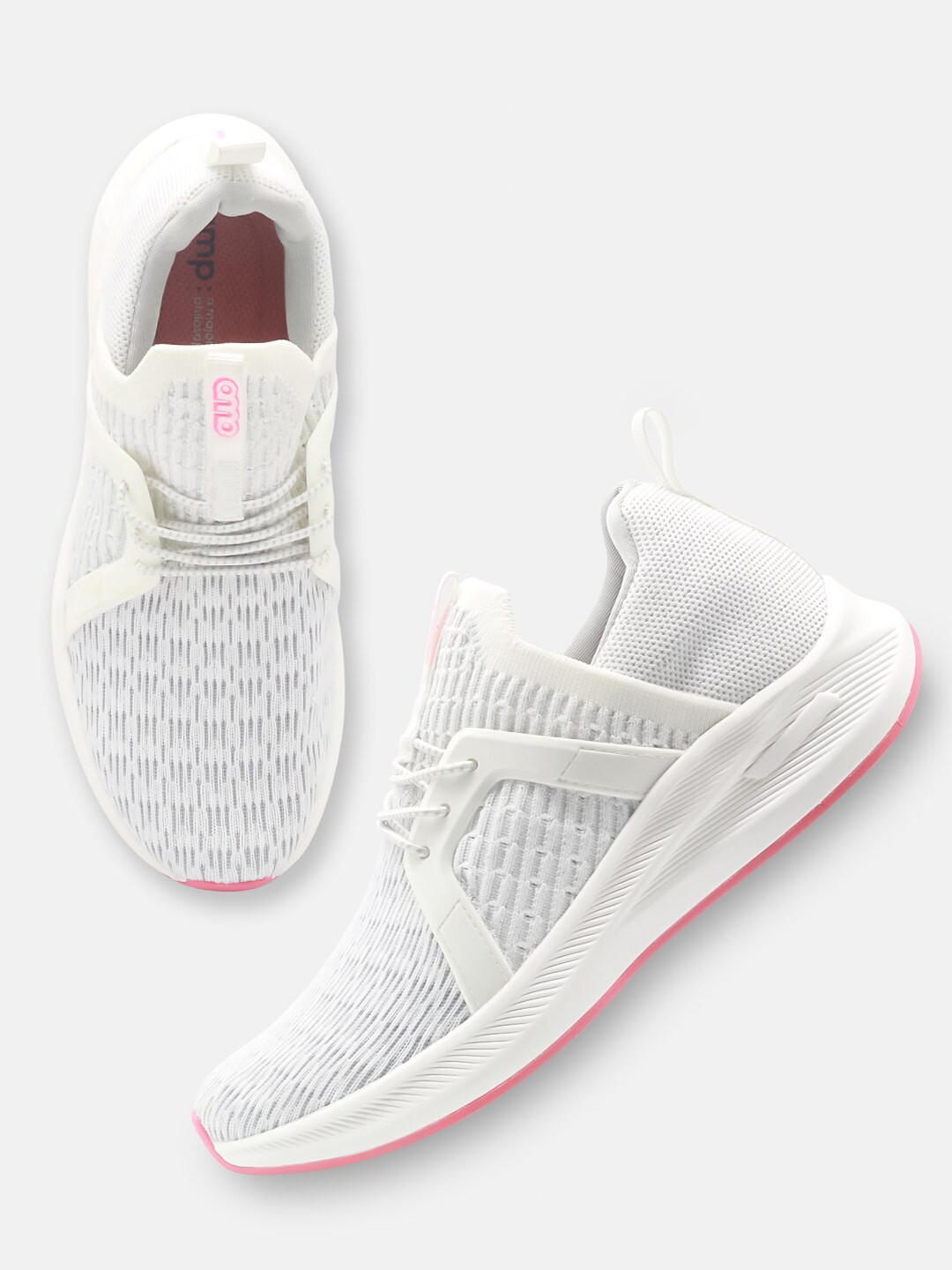 

AMP Women Lace Up Running Shoes, White