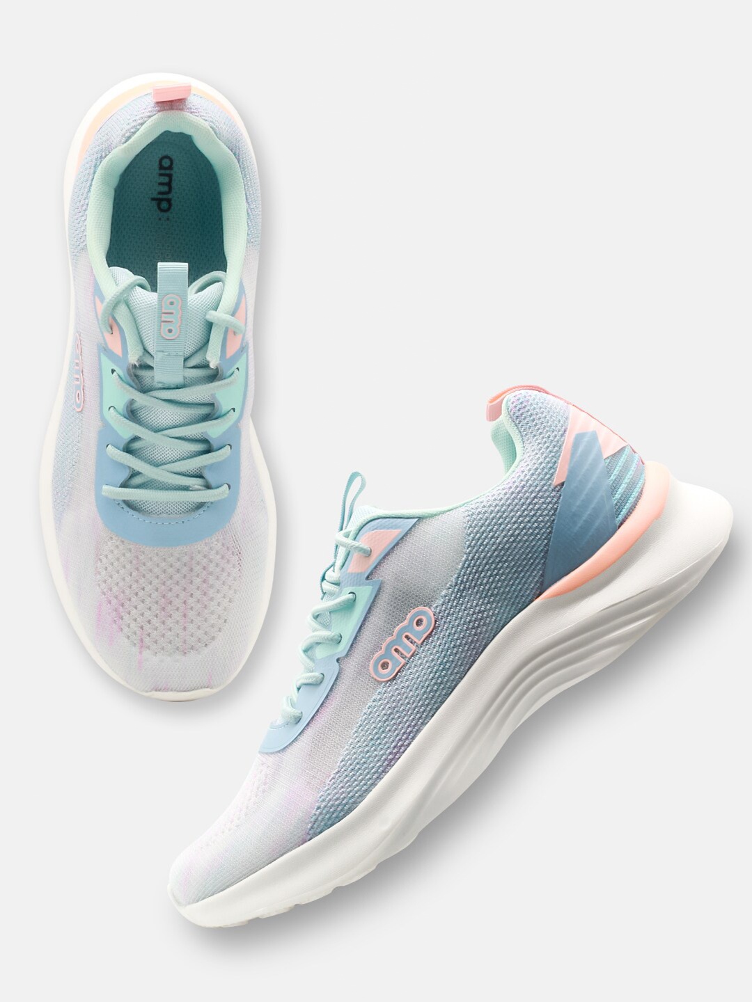 

AMP Women Lace Up Running Shoes, Blue