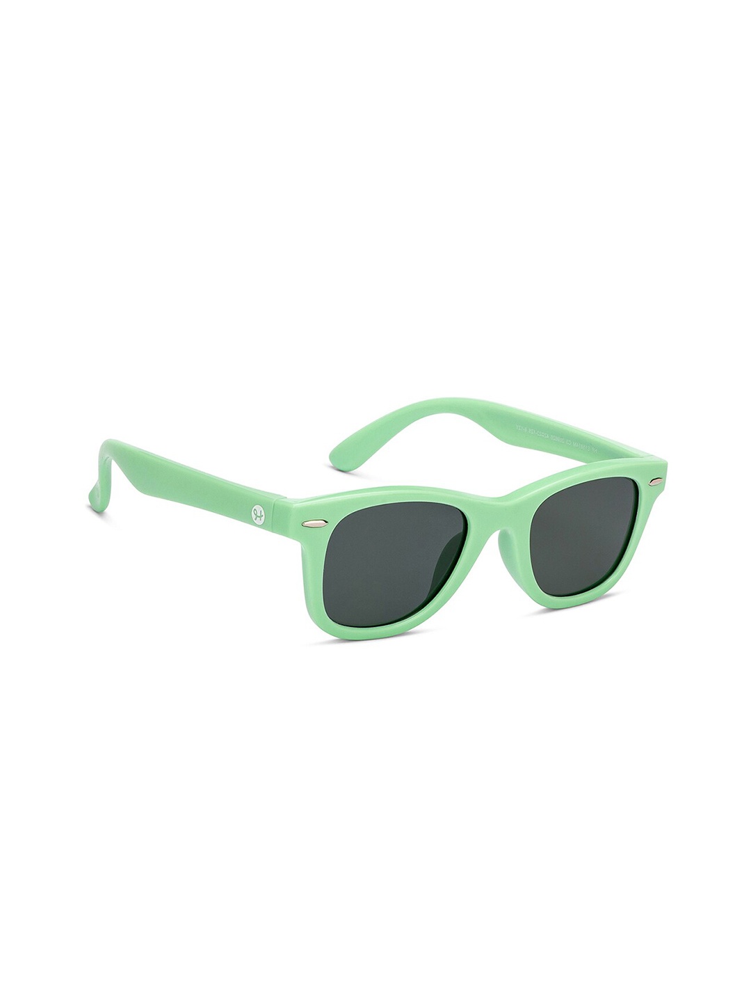 

Hooper Unisex Kids Grey Lens & Green Wayfarer Sunglasses with Polarised and UV Protected Lens