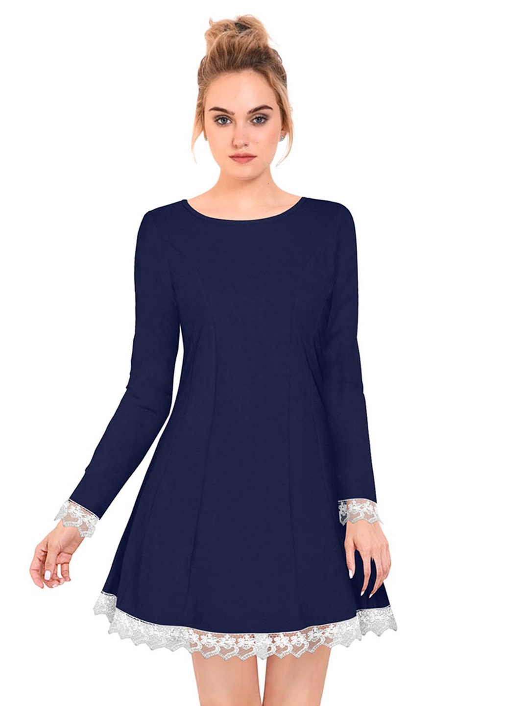 

BAESD Blue A-Line Dress