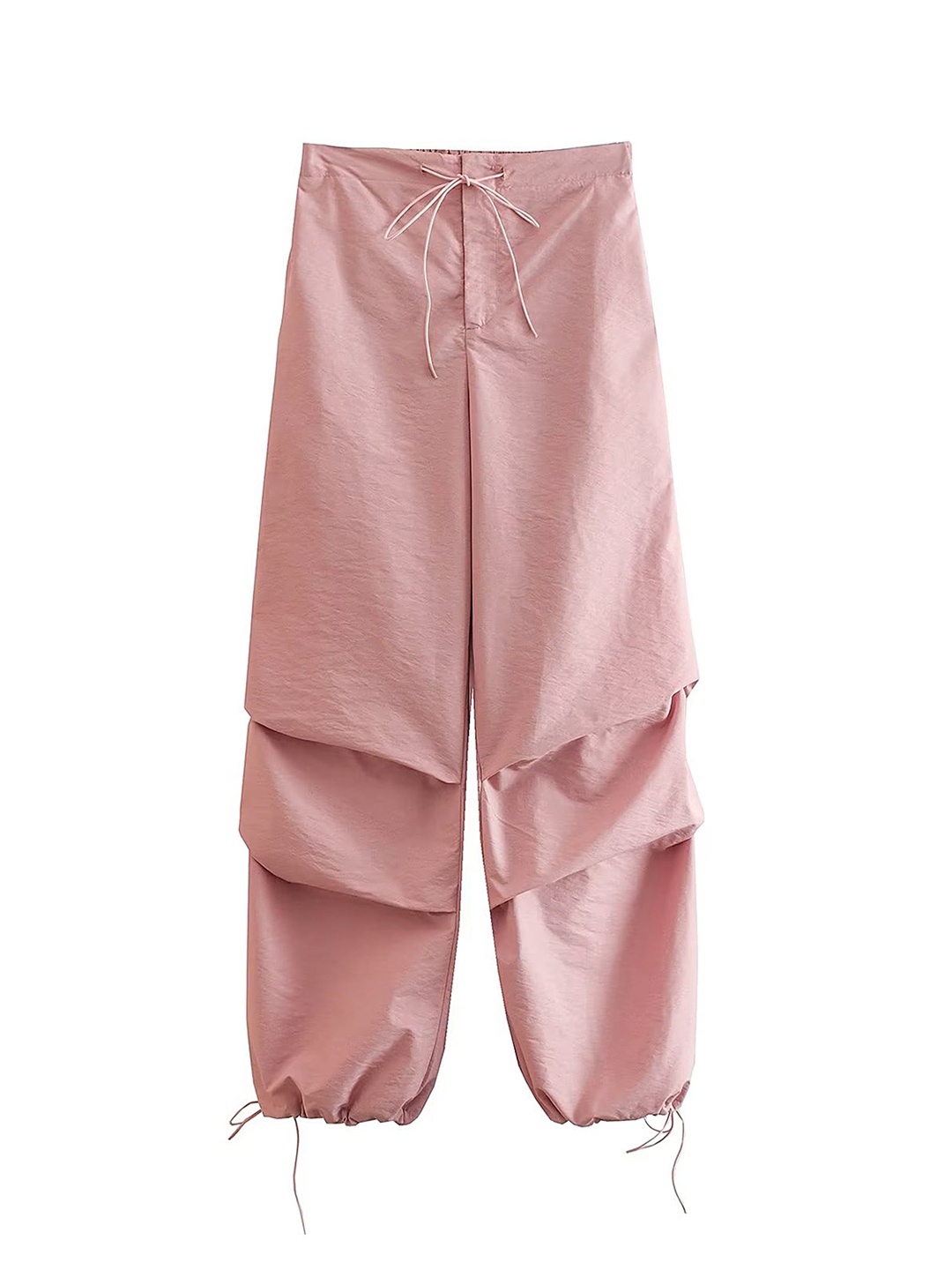 

LULU & SKY Women Straight Fit High-Rise Plain Regular Trousers, Na