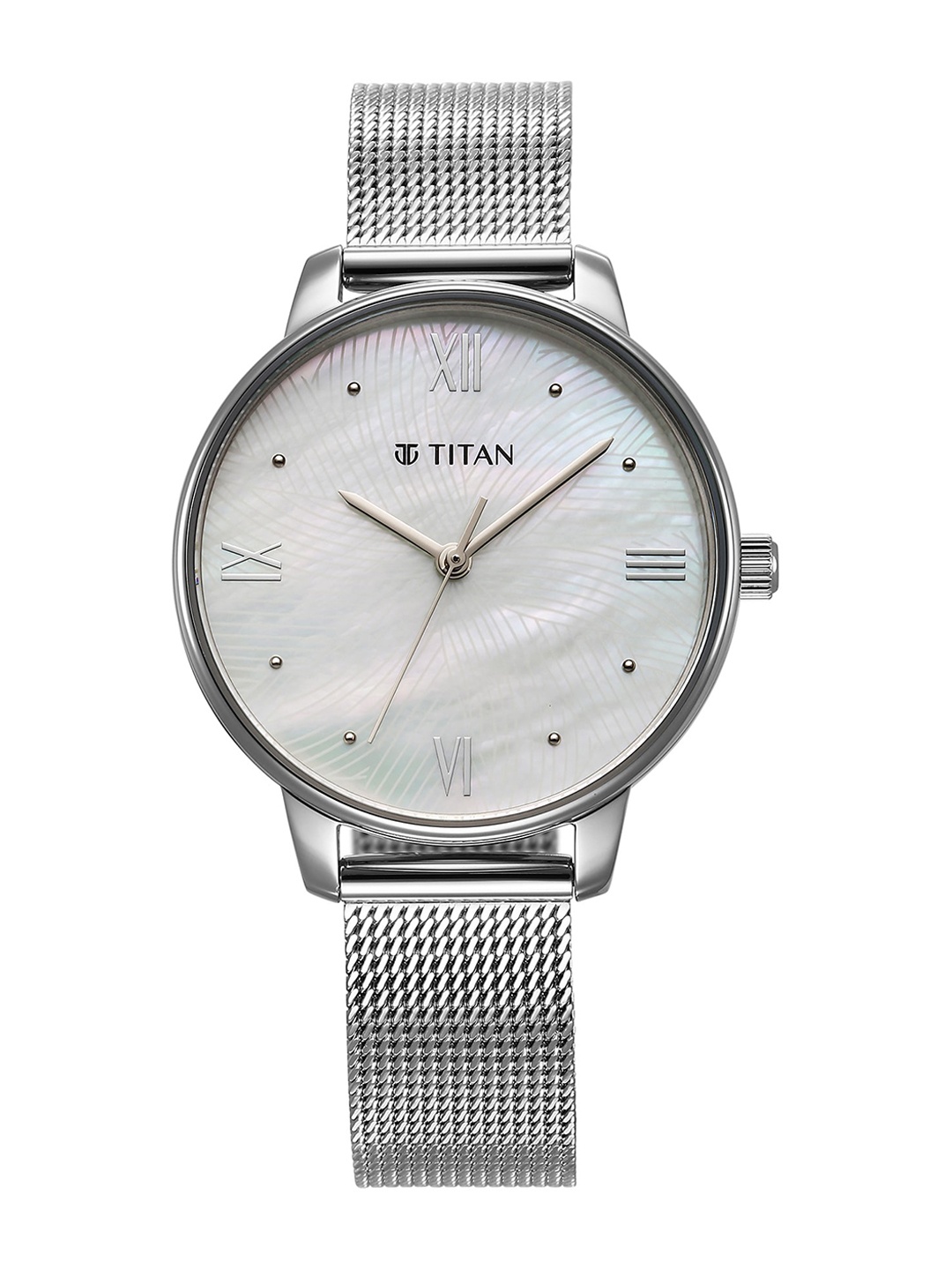 

Titan Women Water Resistance Stainless Steel Analogue Watch 95238SM01, White