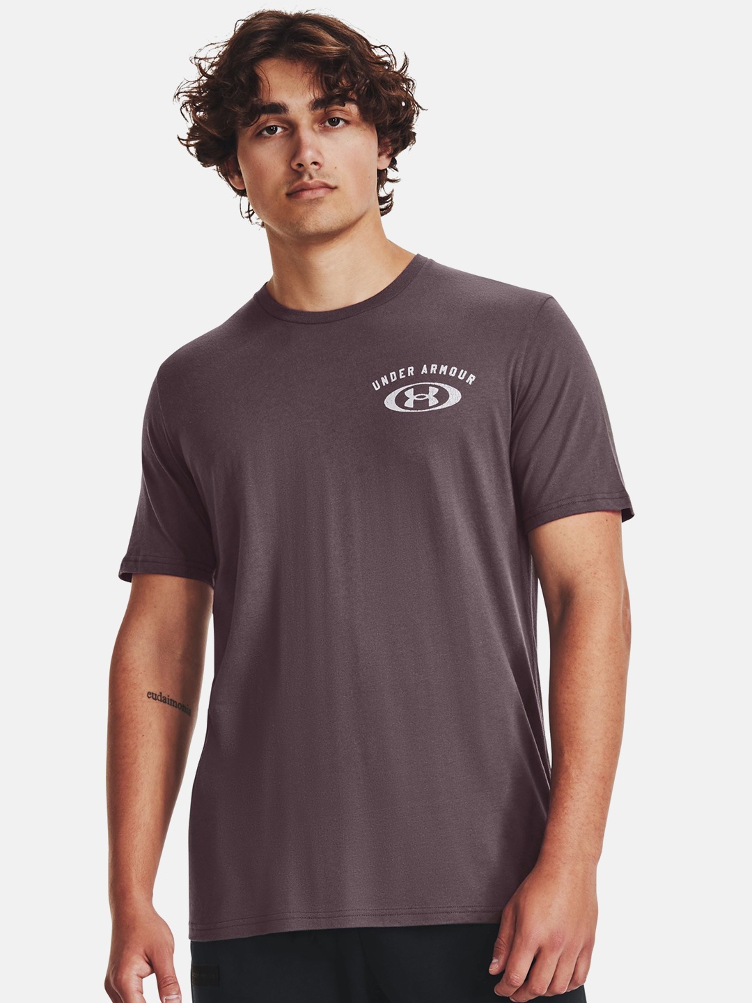 

UNDER ARMOUR Men Brand Logo Printed UA M Pinnacle Training SS T-shirt, Grey