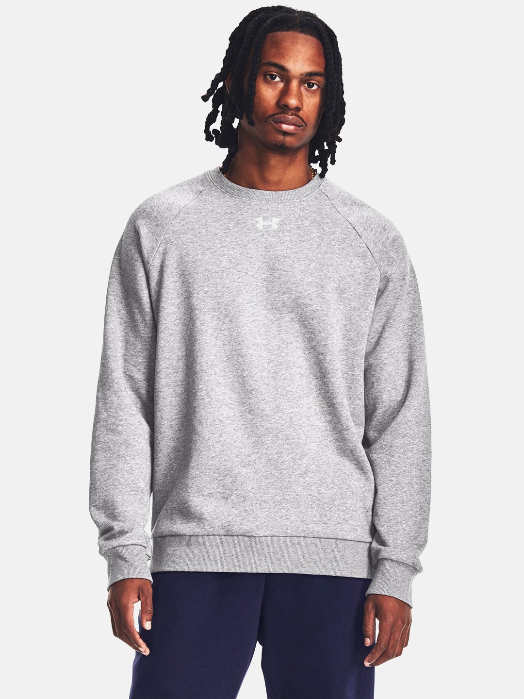 

UNDER ARMOUR Rival Fleece Crew Sweatshirt, Grey