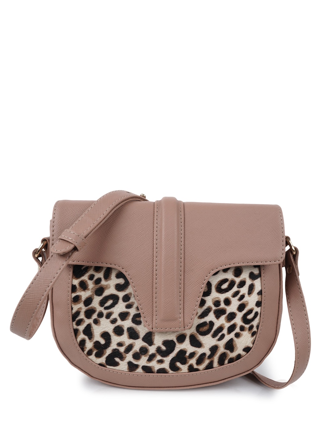 

CIMONI Animal Oversized Structured Sling Bag, Peach