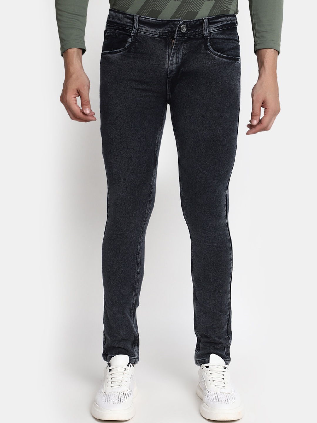 

V-Mart Men Grey Slim Fit Jeans