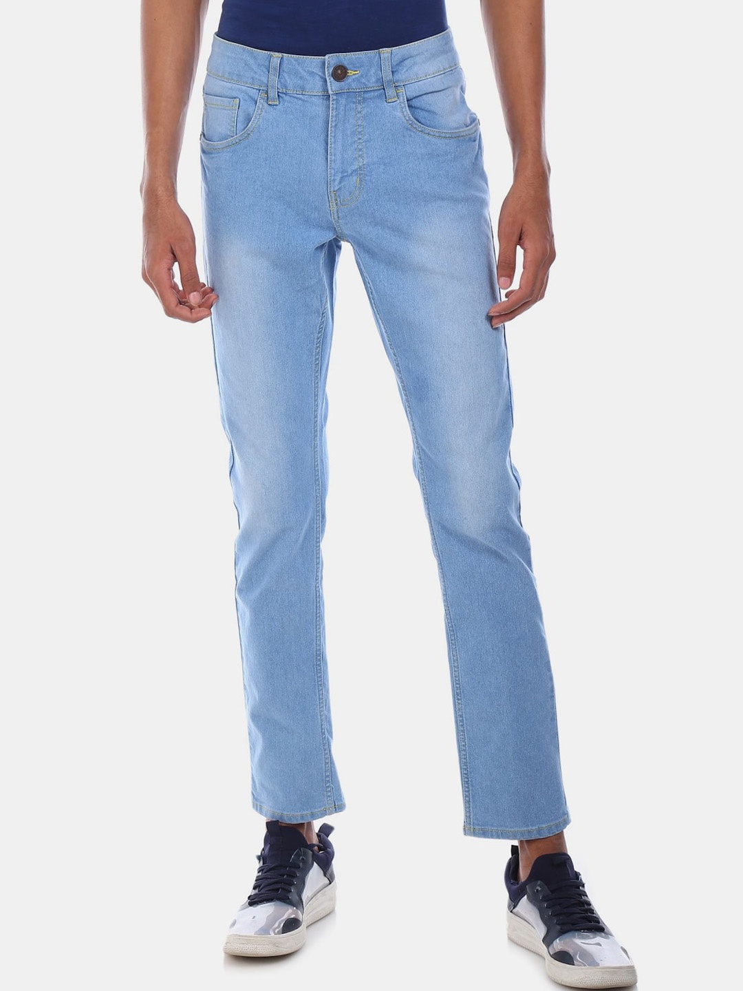 

V-Mart Men Mid-Rise Heavy Fade Jeans, Blue