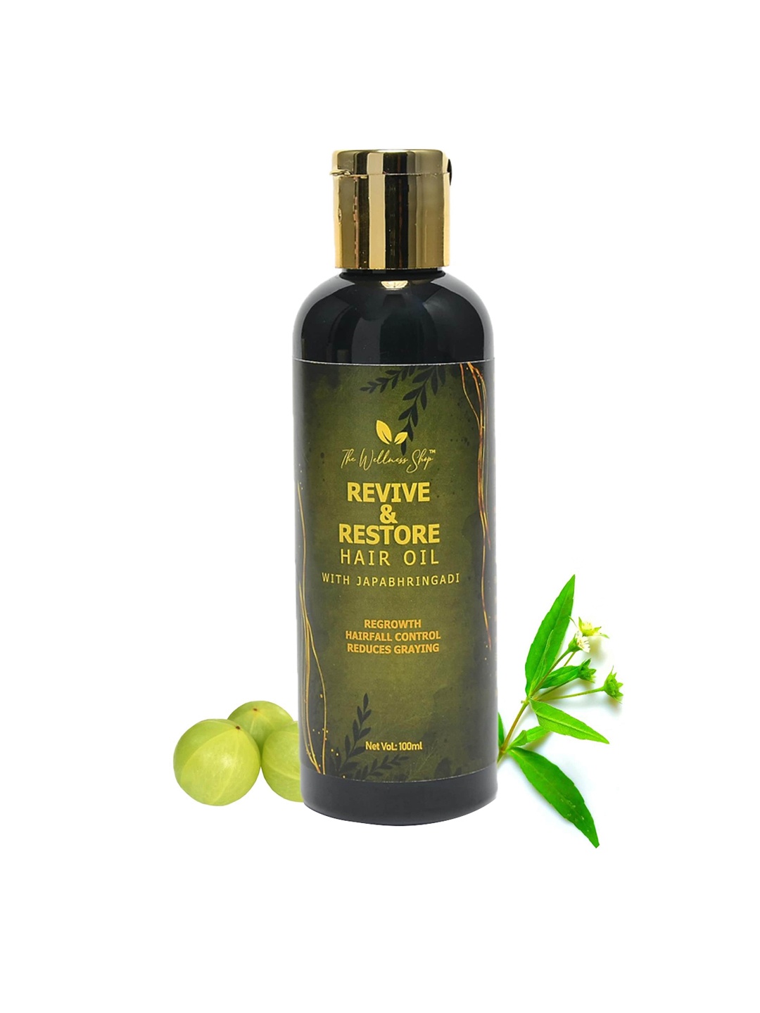 The Wellness Shop Revive & Restore Hair Oil - 100ml, Green