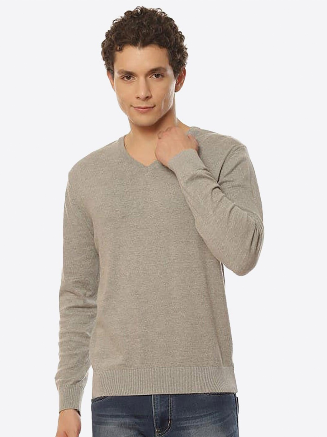 

2Bme Men Grey Pullover