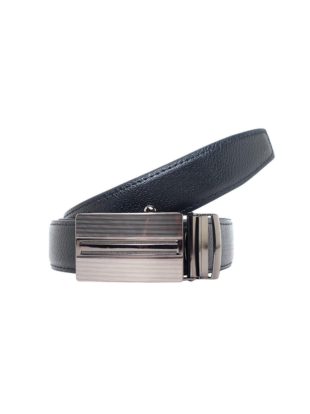 

Zacharias Men Slider Buckle Formal Belt, Black