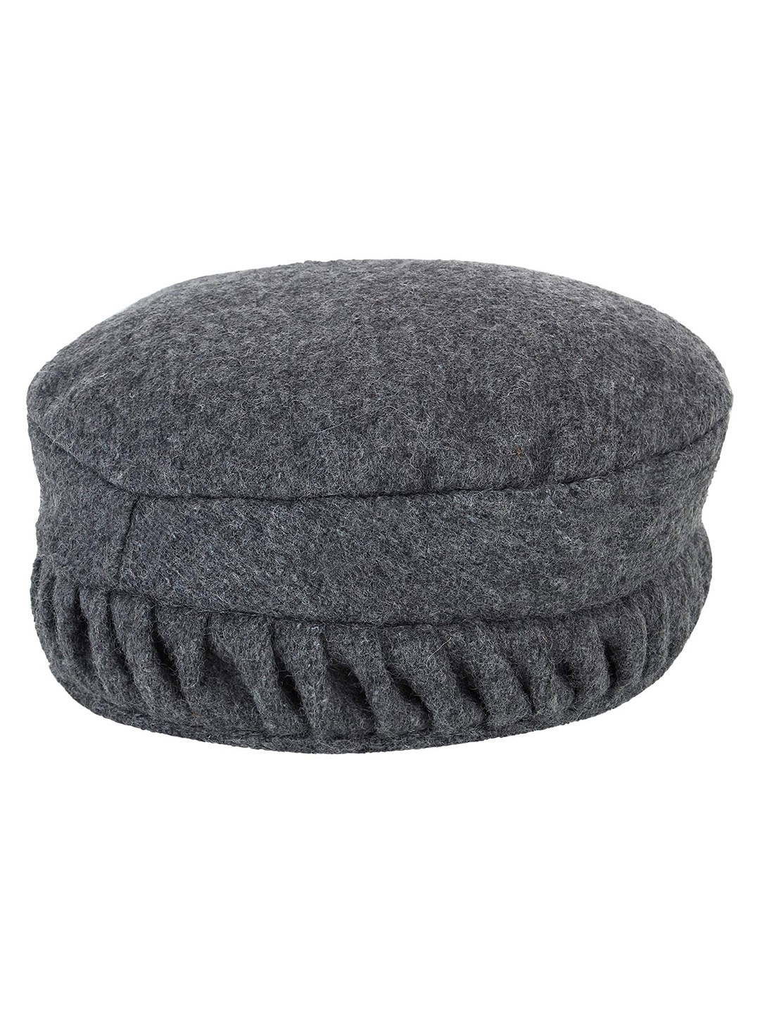 

Zacharias Unisex Grey Woollen Ascot Cap