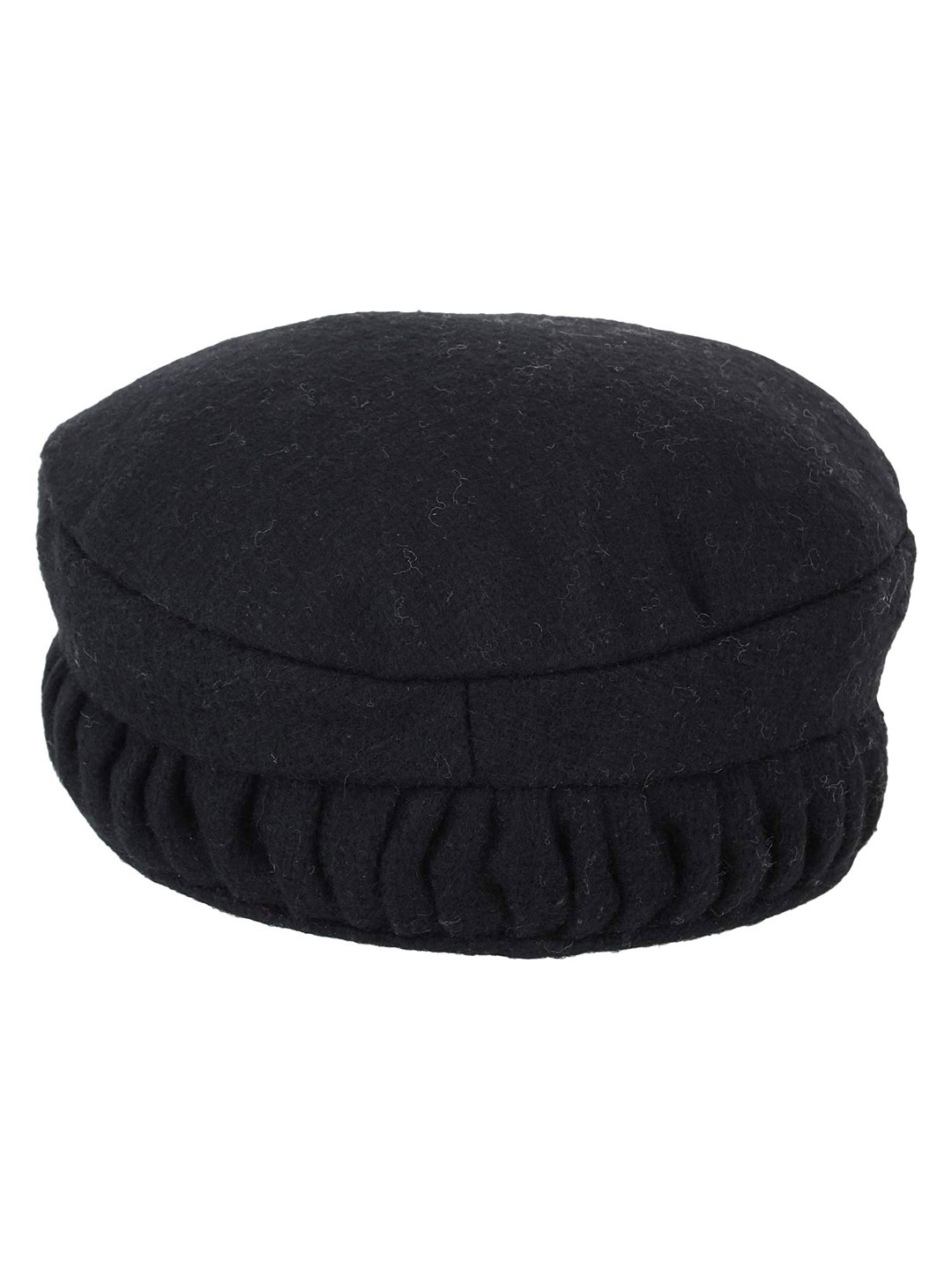 

Zacharias Unisex Black Woollen Ascot Cap