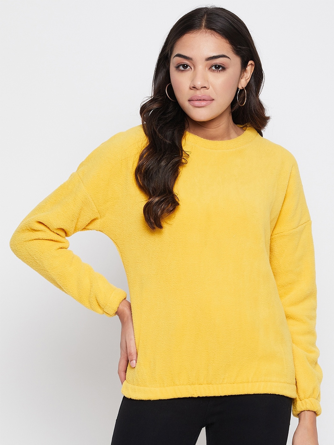 

DressBerry Women Yellow Sweatshirt