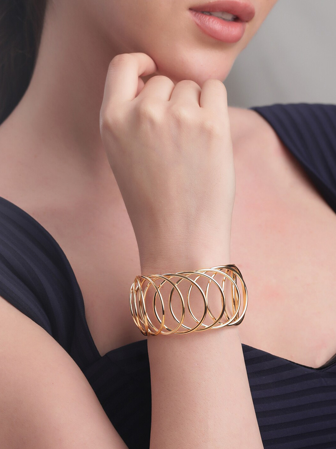 

TOKYO TALKIES X rubans FASHION ACCESSORIES Gold-Plated Bangle Style Bracelet