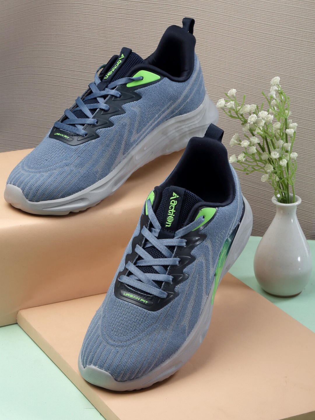 

Action Men Mesh Running Shoes, Blue