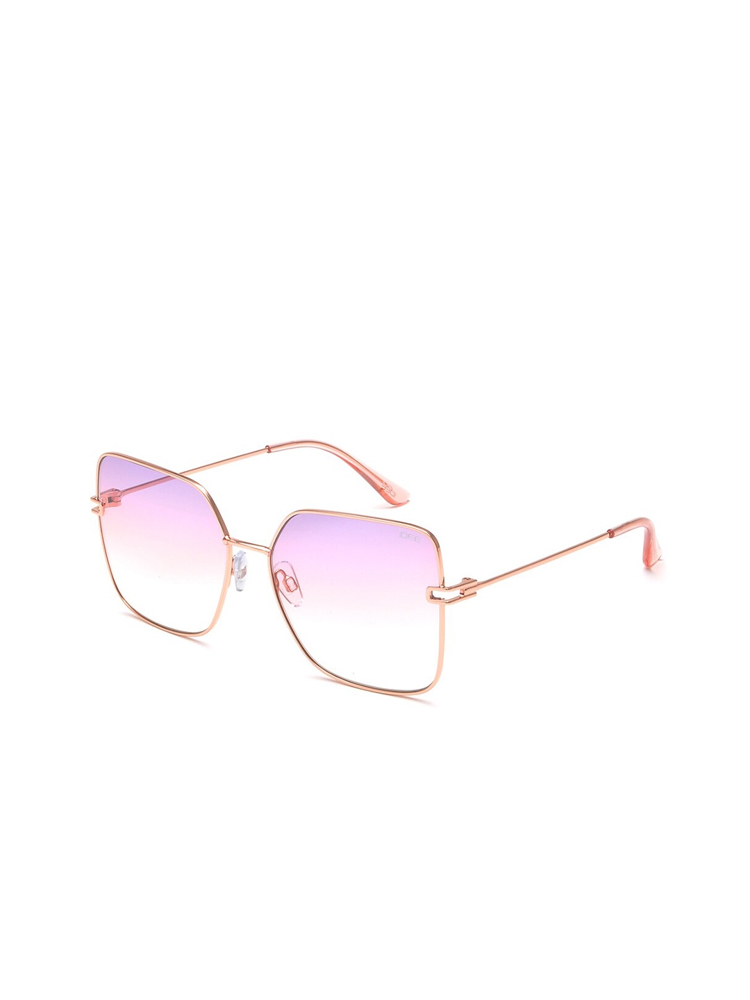 

IDEE Women Square Sunglasses with UV Protected Lens IDS2872C2SG, Pink