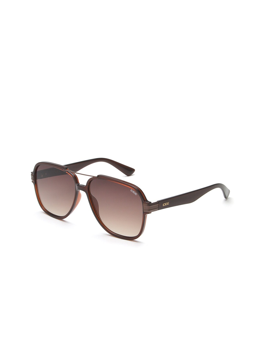 

IDEE Men Square Sunglasses With UV Protected Lens IDS2898C3SG, Brown