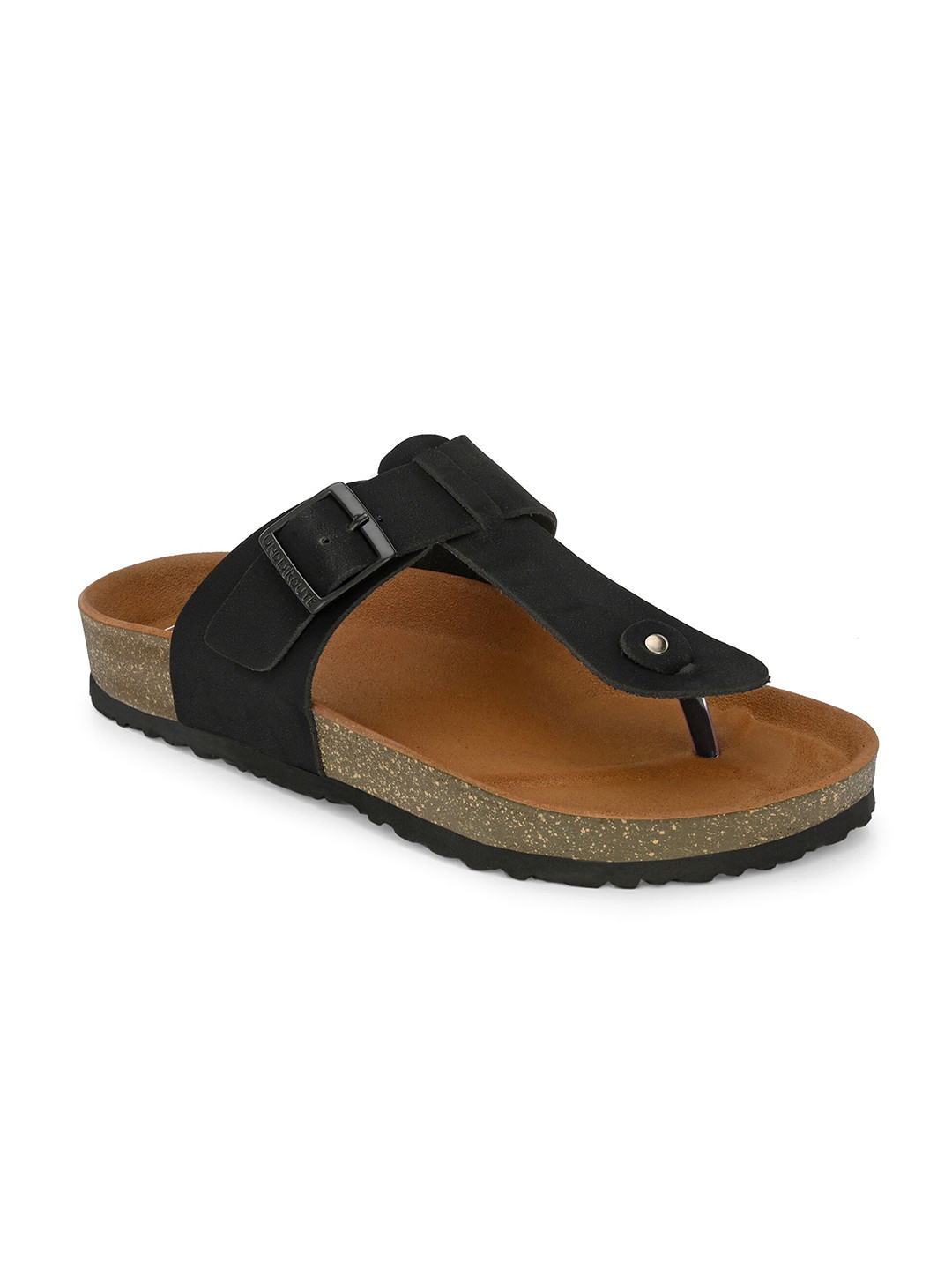 

UNDERROUTE Men One-Toe Comfort Sandals, Black