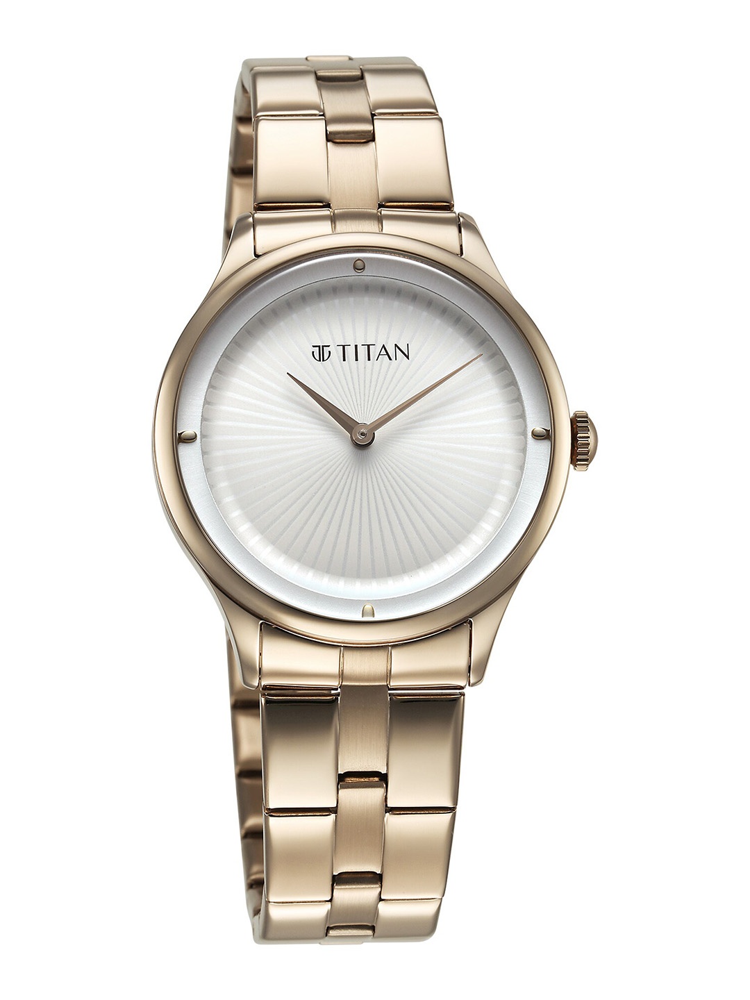 

Titan Women Water Resistance Stainless Steel Analogue Watch 95185WM01, White