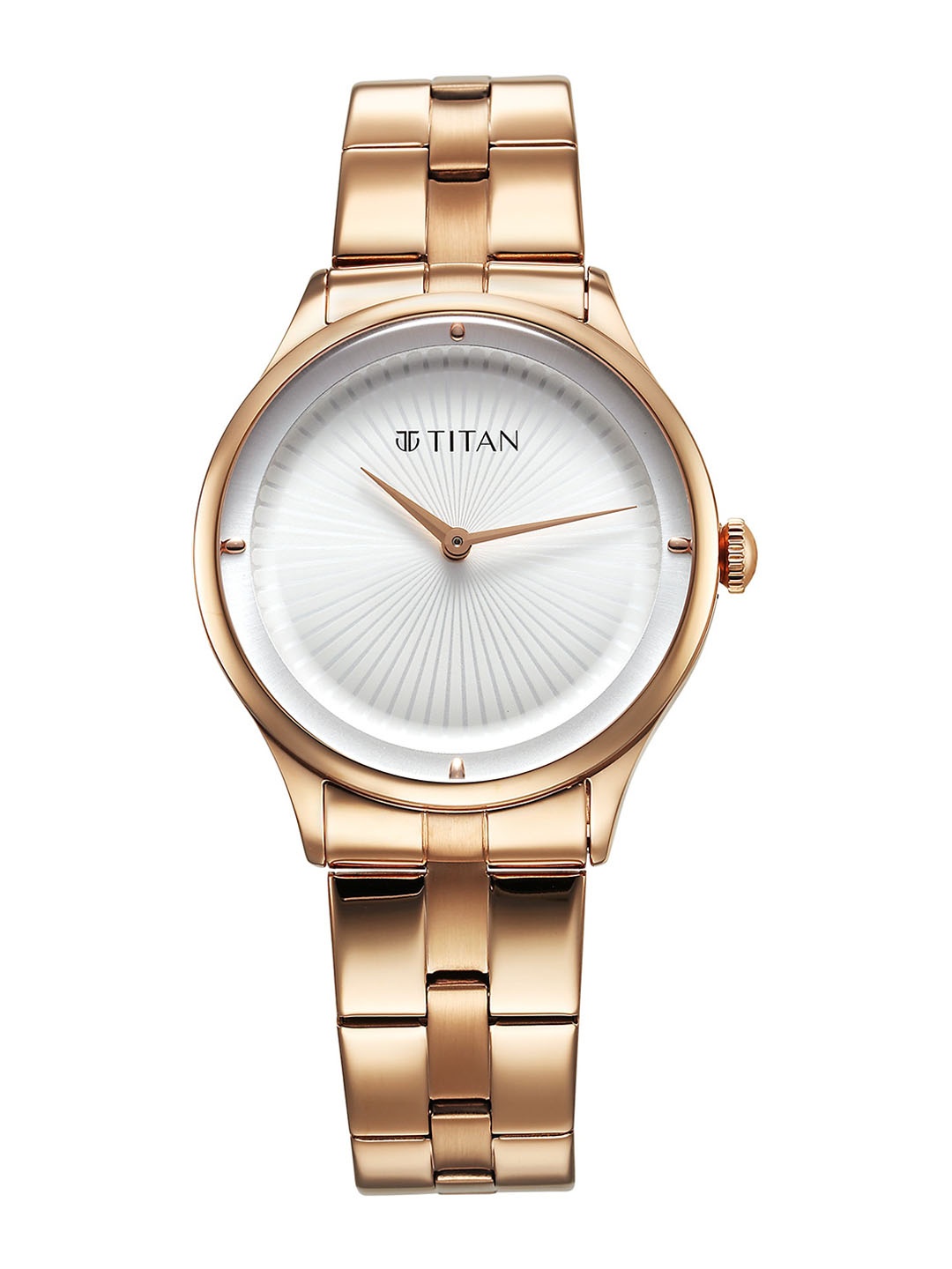 

Titan Women Water Resistance Stainless Steel Analogue Watch 95185WM02, White