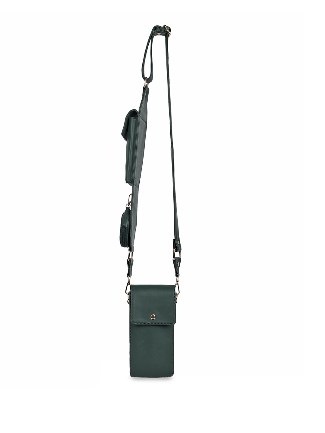 

YOYOWING Structured Sling Bag With Buckle Detail, Green