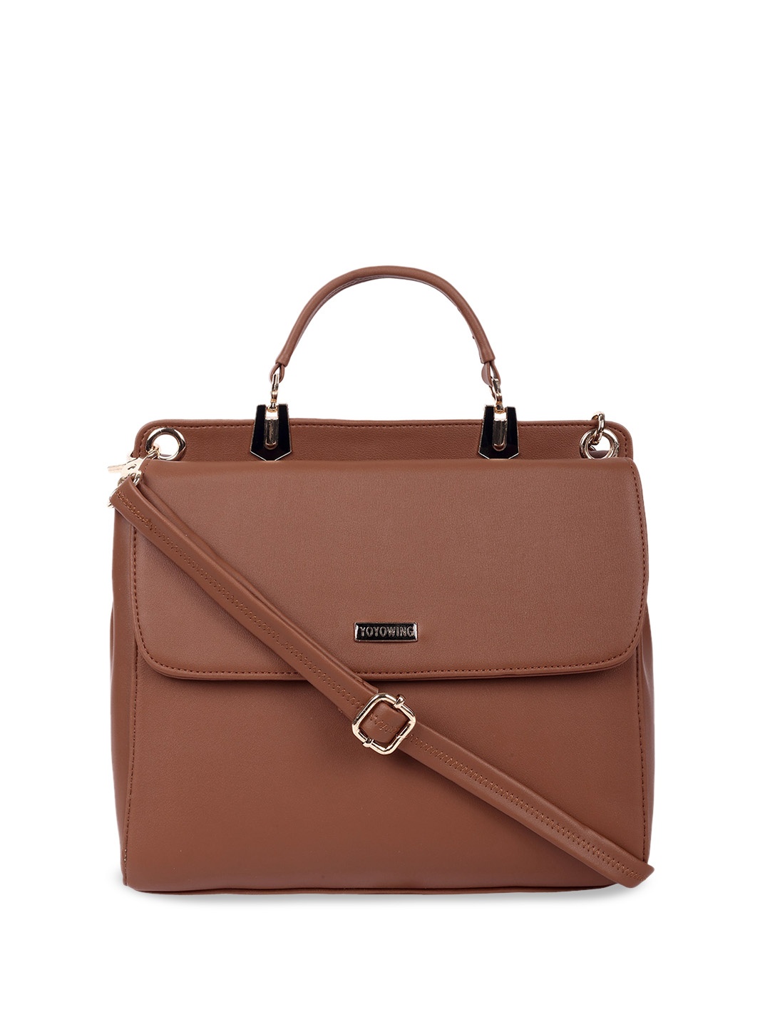 

YOYOWING Structured Handheld Bag, Tan