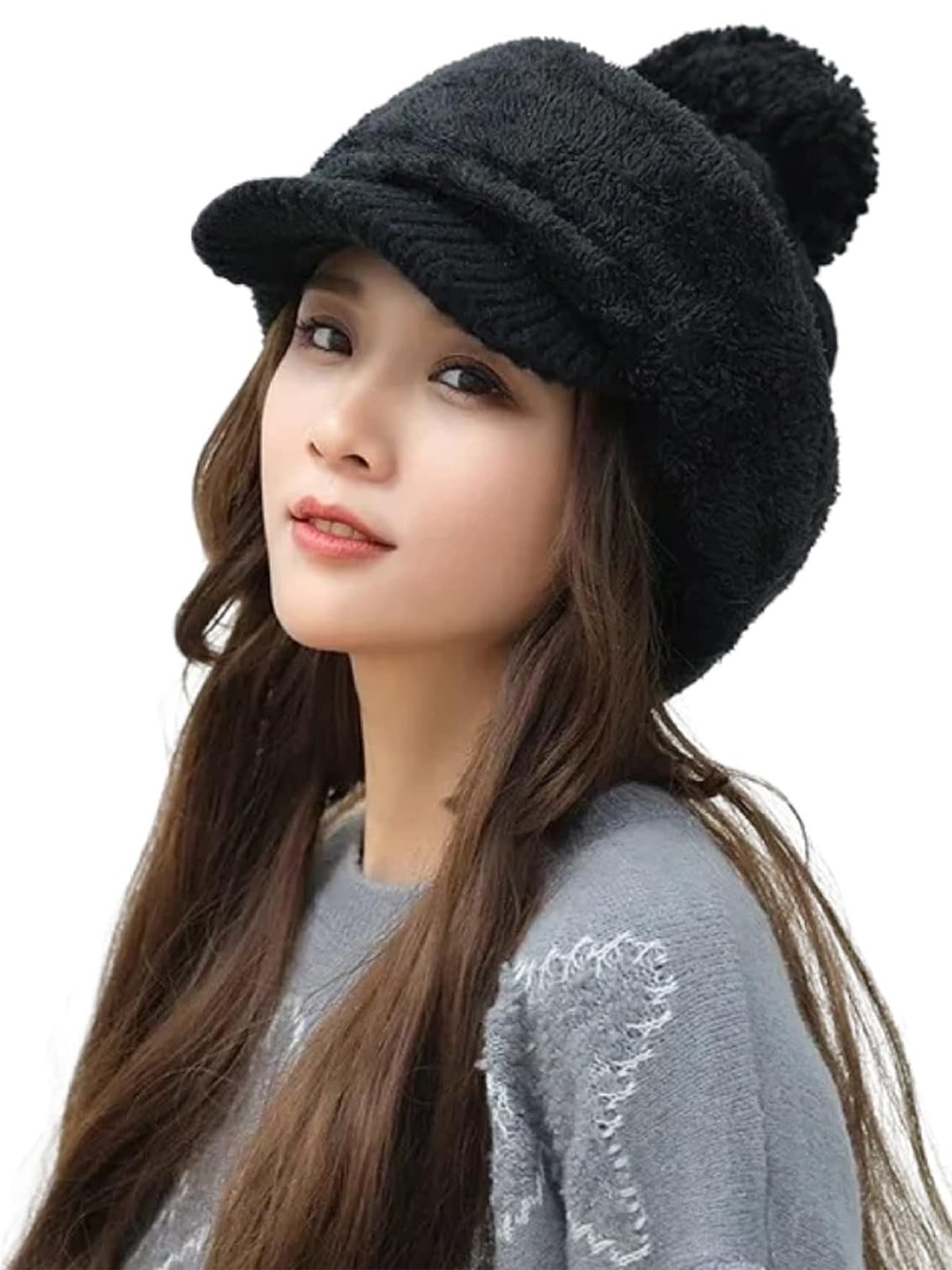 

Zacharias Women Woollen Balaclava, Black