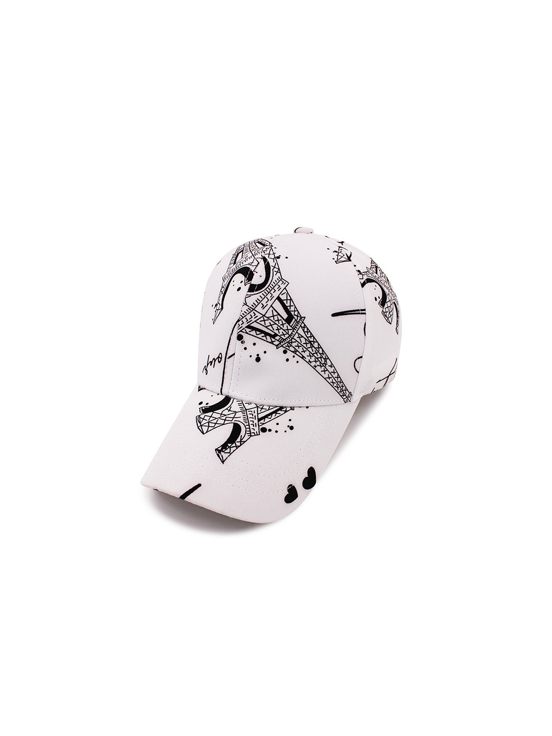 

JENNA Women Printed Baseball Cap, White