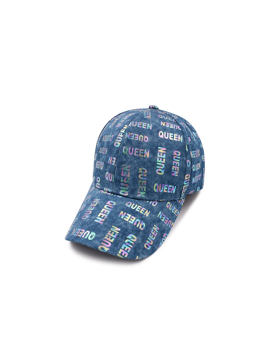 

JENNA Women Typography Printed Baseball Cap, Blue