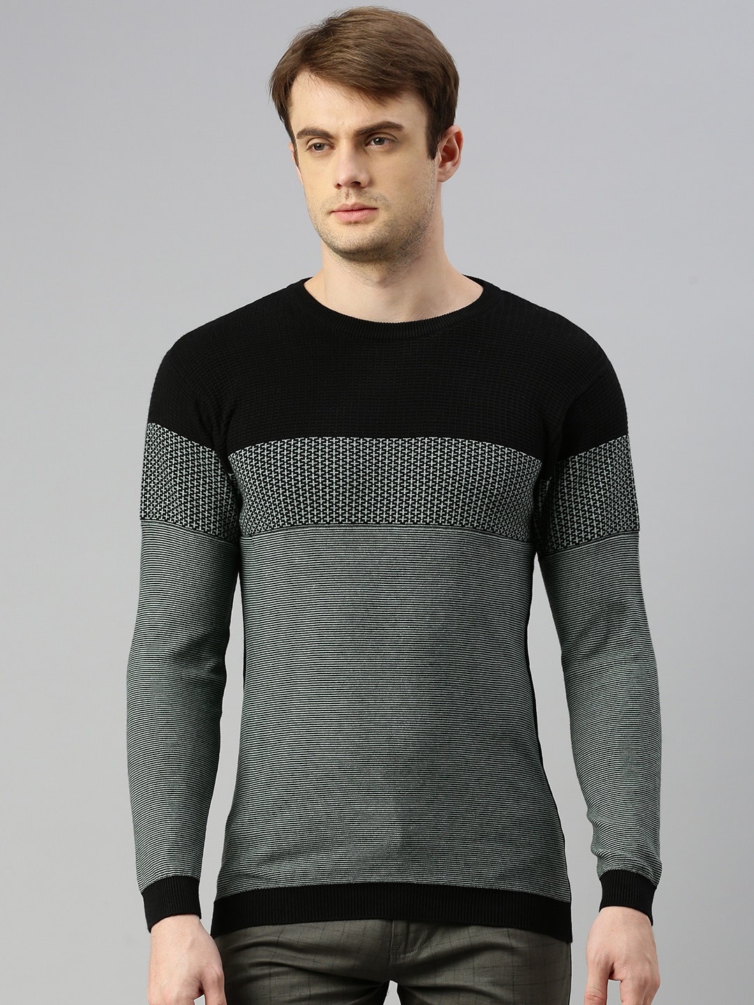 

ZEDD Colourblocked Cotton T-shirt, Olive